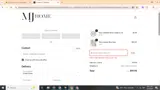 MJ Home Decor coupon verification screenshot