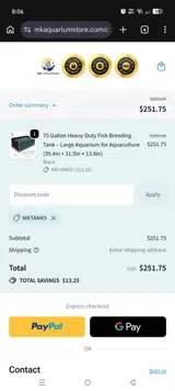 MKTANK5 coupon verification screenshot