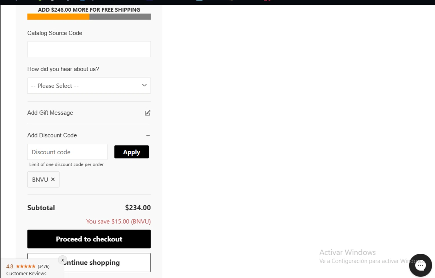 M.LaHart promo code screenshot showing code BNVU applied at M.LaHart checkout page. Uploaded by SimplyCodes community member Lestara_23 on Aug 9, 2025