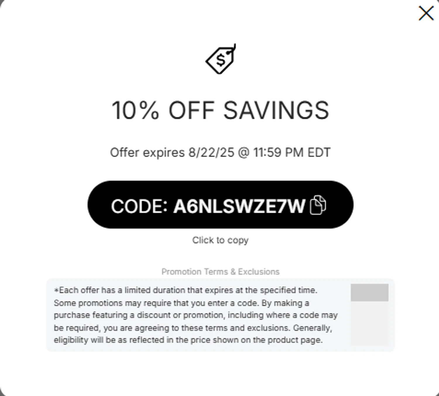 MLBshop.com coupon code screenshot showing code A6NLSWZE7W applied at MLBshop.com checkout page. Uploaded by SimplyCodes community member ______ on Aug 23, 2025