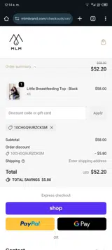 10CHGQ9URZCKSM coupon verification screenshot