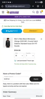 SHIP24 coupon verification screenshot