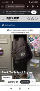 Minnesota Wild Shop coupon verification screenshot