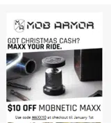 Mob Armor coupon verification screenshot