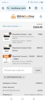 MobileMustHave.com coupon verification screenshot