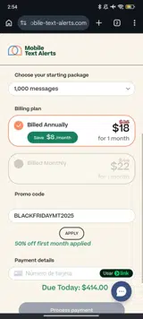 BLACKFRIDAYMT2025 coupon verification screenshot