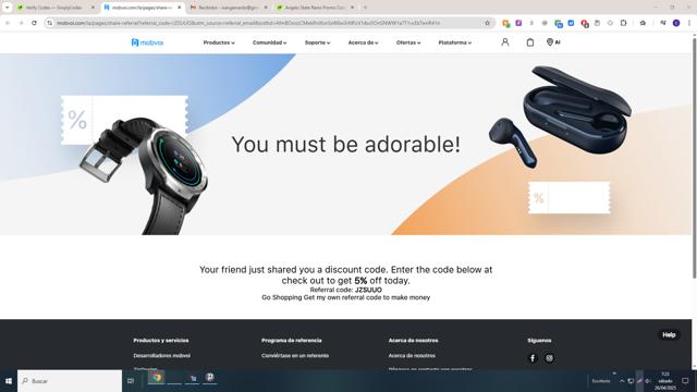 Mobvoi checkout page showing Mobvoi promo code box | Screenshot taken by SimplyCodes community member on Apr 26, 2025