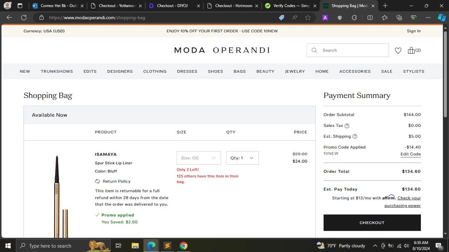 Moda Operandi Promo Codes - 10% Off | October 2024
