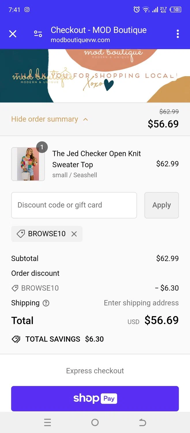 MOD Boutique Discount Codes 10 Off October 2024