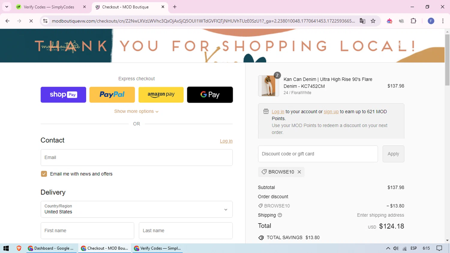 MOD Boutique Discount Codes 10 Off September 2024