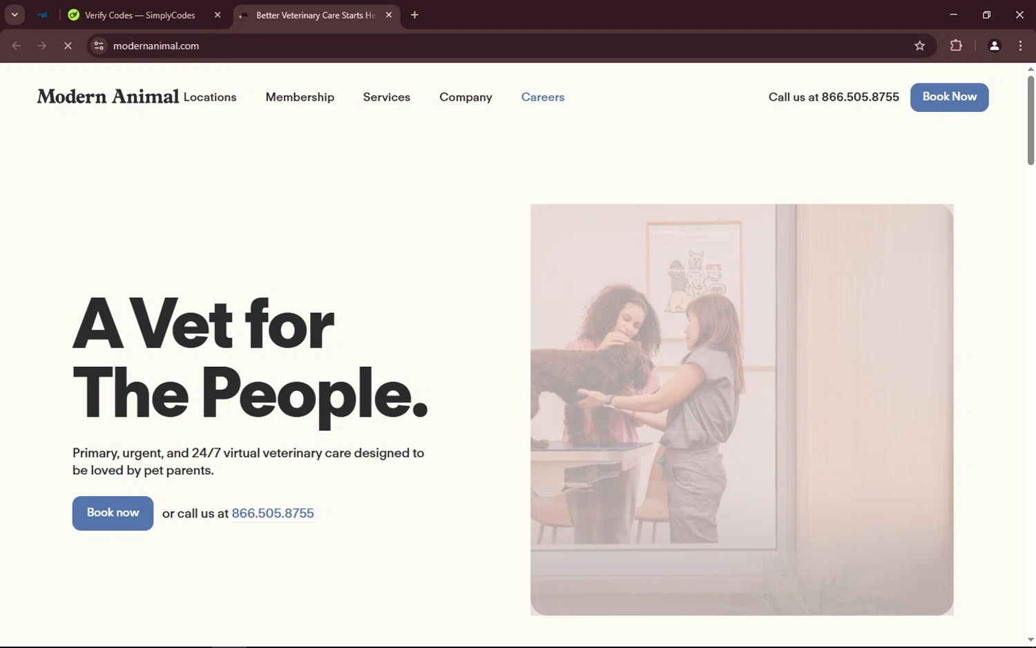 Modern Animal checkout page showing Modern Animal promo code box | Screenshot taken by SimplyCodes community member on Apr 5, 2025
