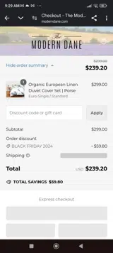 BLACKFRIDAY2024 coupon verification screenshot