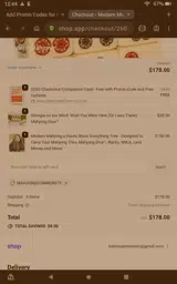 MahjongCommunity coupon verification screenshot