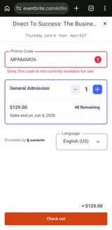 MPNMAR26 coupon verification screenshot