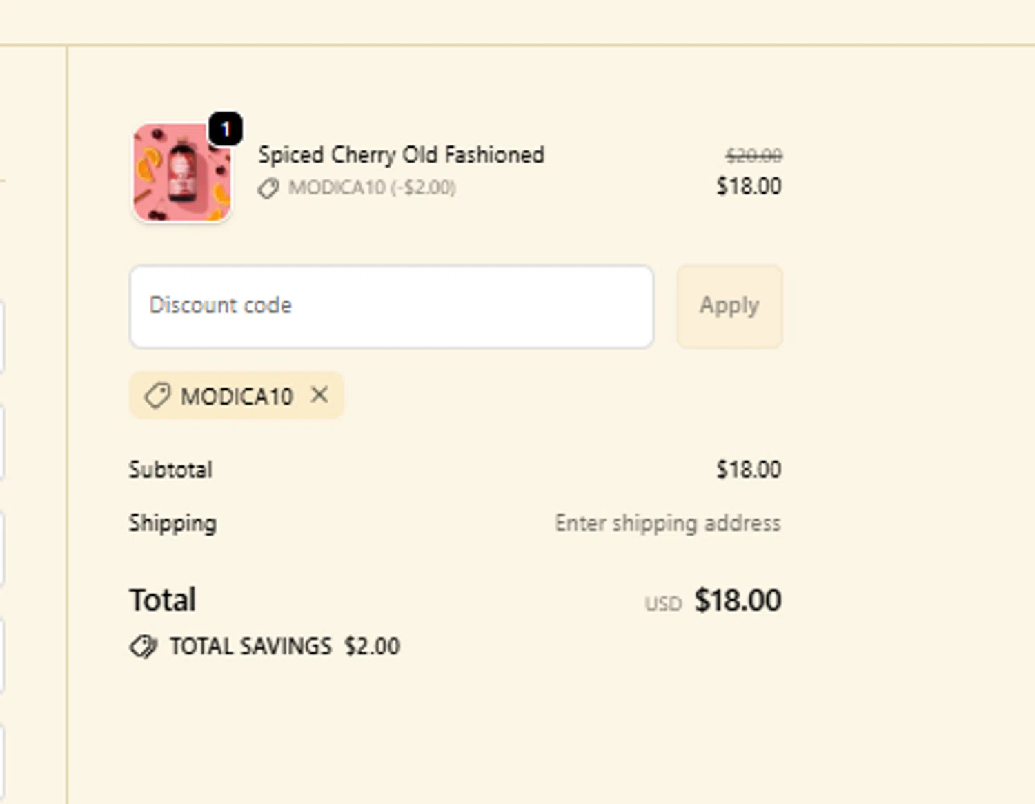 Modica promo code screenshot showing code MODICA10 applied at Modica checkout page. Uploaded by SimplyCodes community member paquitin29 on Sep 20, 2025
