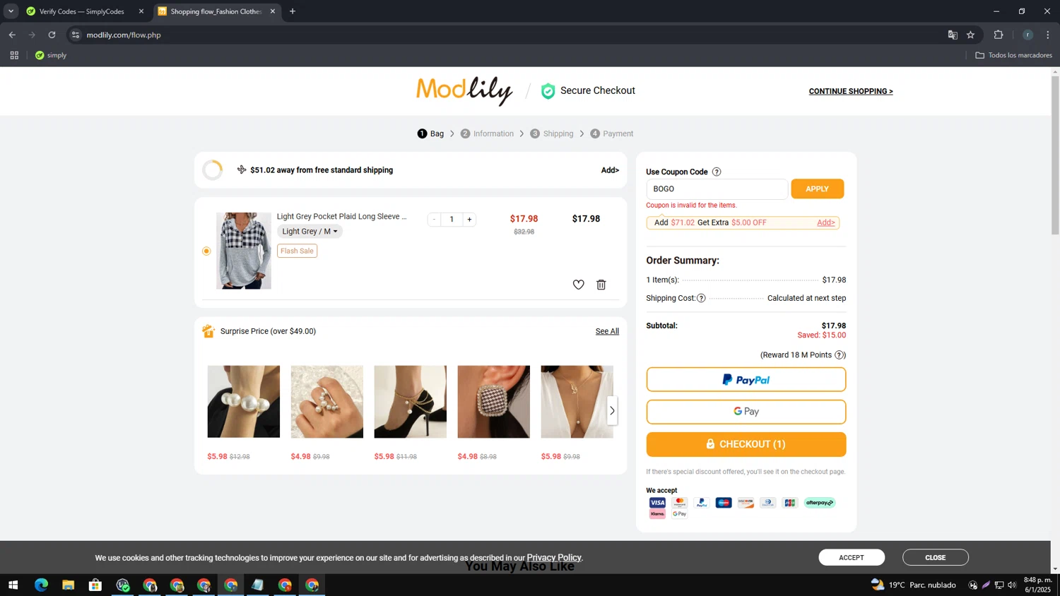 Modlily new customer coupon code online