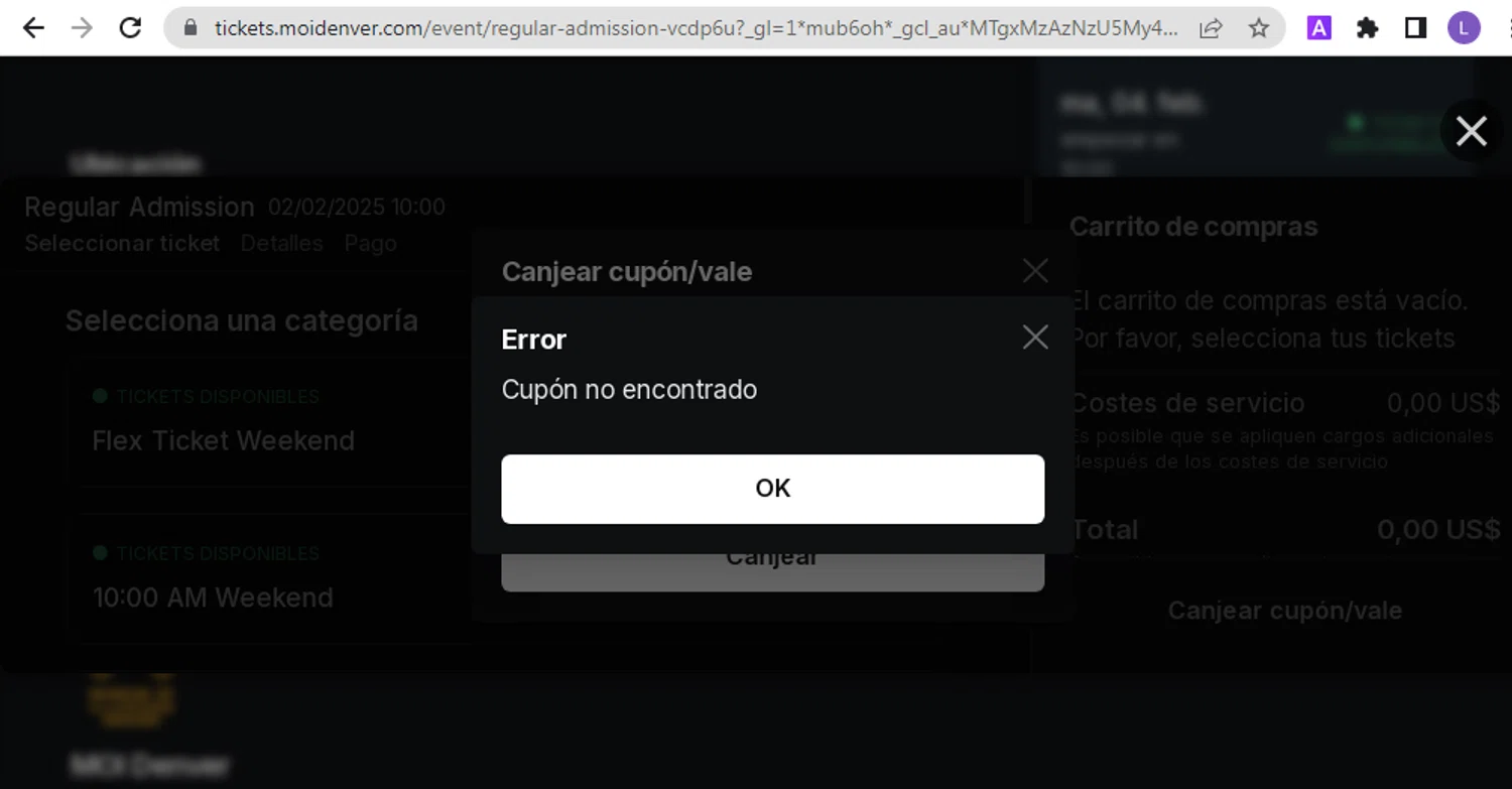 Museum of Illusions Denver promo code screenshot showing code SAVE25 applied at Museum of Illusions Denver checkout page. Uploaded by SimplyCodes community member NobleKnight286 on Jan 31, 2025
