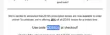 ZEISS25 coupon verification screenshot