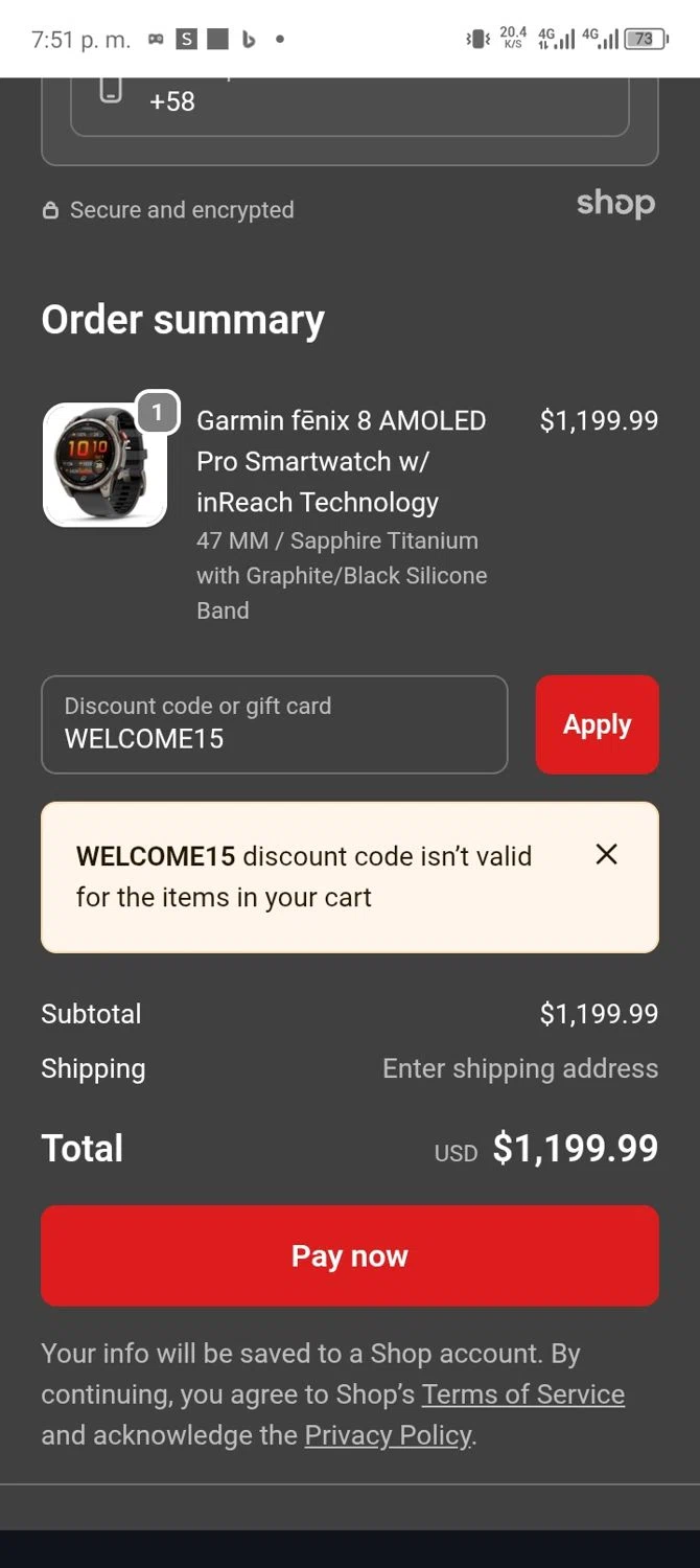 MojoMotoSport.com promo code screenshot showing code WELCOME15 applied at MojoMotoSport.com checkout page. Uploaded by SimplyCodes community member BargainShopper1384 on Oct 4, 2025