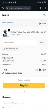 savenow10 coupon verification screenshot