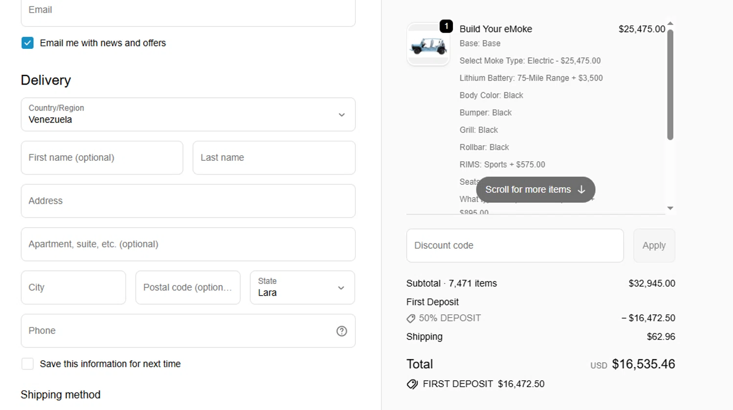 Moke America promo code screenshot showing code 50%DEP0SIT applied at Moke America checkout page. Uploaded by SimplyCodes community member Loki_Odinson on Feb 19, 2026