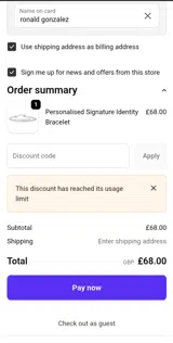 BASKET10 coupon verification screenshot