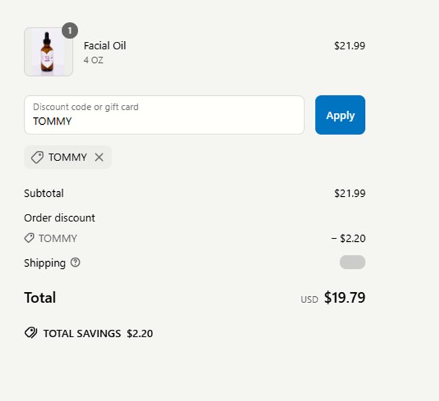 Molly J checkout page showing Molly J promo code box | Screenshot taken by SimplyCodes community member on Jun 22, 2025