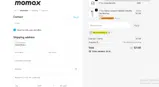 Momax coupon verification screenshot