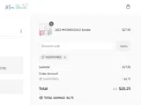 VALENTINES coupon verification screenshot