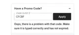 UNWRAP50 coupon verification screenshot