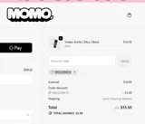 MOMO Fitness coupon verification screenshot
