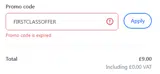 FIRSTCLASSOFFER coupon verification screenshot