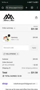 hellofriend coupon verification screenshot