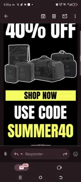 SUMMER40 coupon verification screenshot