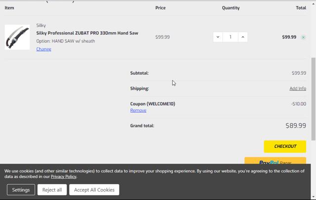 Monarch Rope checkout page showing Monarch Rope promo code box | Screenshot taken by SimplyCodes community member on Jun 22, 2024