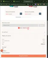 AMANDADUCKS10 coupon verification screenshot