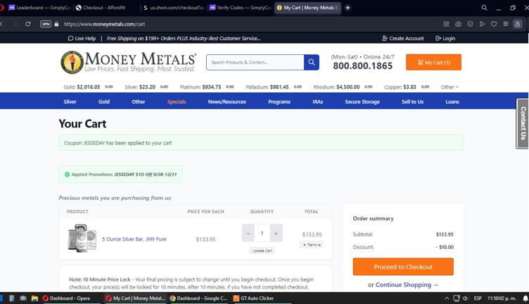 Money Metals Exchange Promo Codes - $10 Off Mar 2026