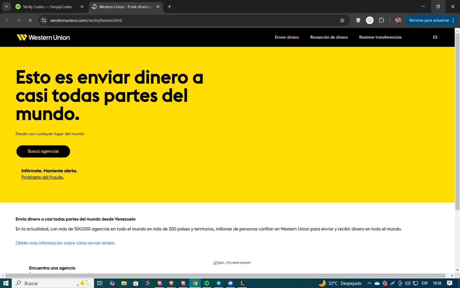 Western Union promo code screenshot showing code BLACKFRIDAY applied at Western Union checkout page. Uploaded by SimplyCodes community member 61451681 on Feb 27, 2025