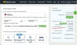 Western Union coupon verification screenshot