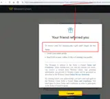 Western Union coupon verification screenshot