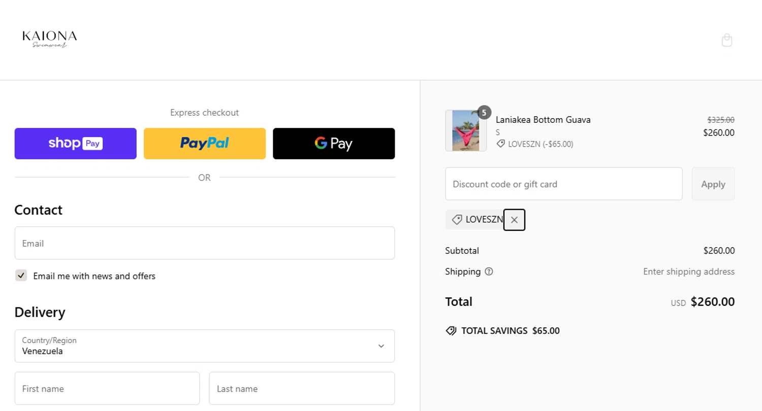 Monica checkout page showing Monica coupon code box | Screenshot taken by SimplyCodes community member on Feb 14, 2025