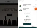 MONPURE20 coupon verification screenshot