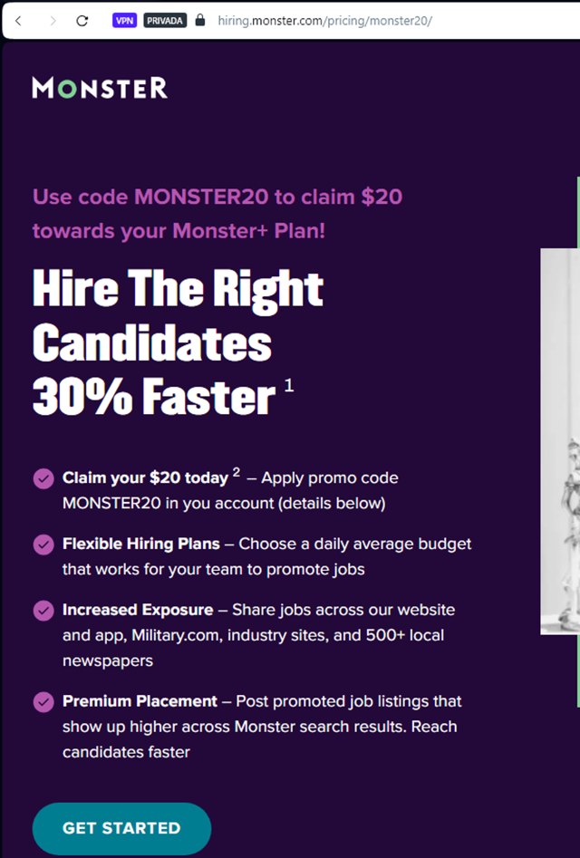 Monster Worldwide checkout page showing Monster Worldwide promo code box | Screenshot taken by SimplyCodes community member on Apr 3, 2024