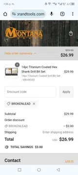 Brokenlead coupon verification screenshot
