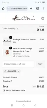 UPGRADED coupon verification screenshot