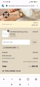 EDWARDFLORES coupon verification screenshot