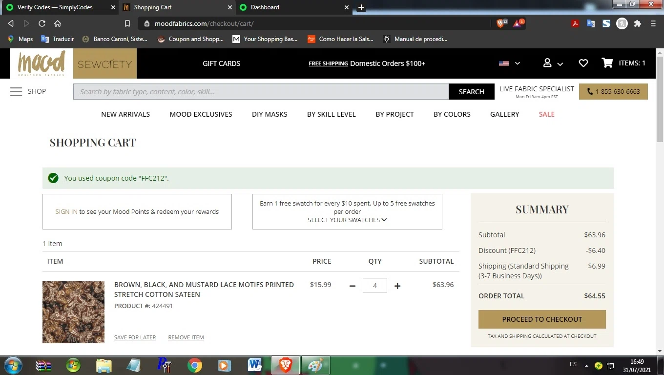 Mood Fabrics Discount Codes 20 Off August 2024