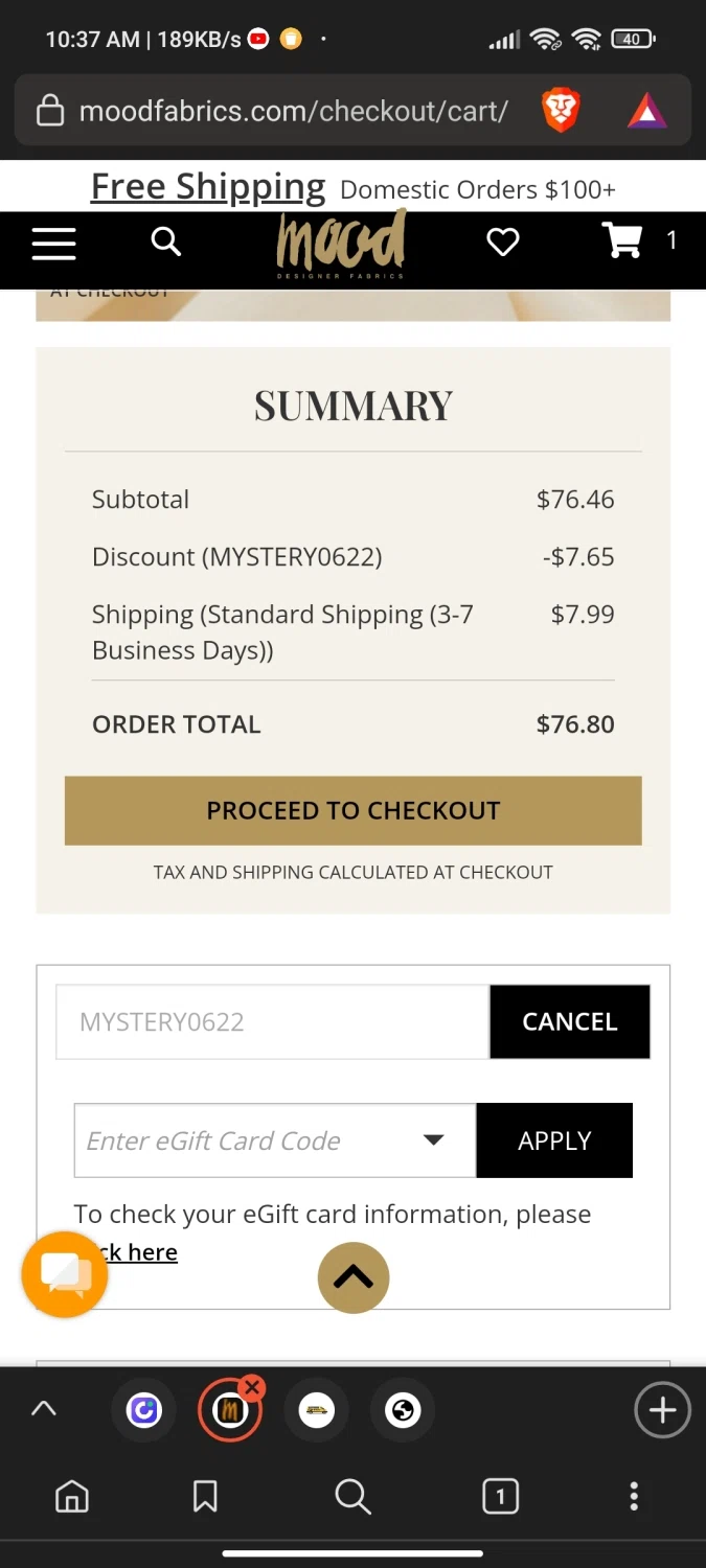 Mood Fabrics Discount Codes 10 Off September 2024