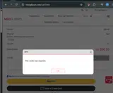 EYE40 coupon verification screenshot