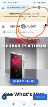 Moon Audio coupon verification screenshot
